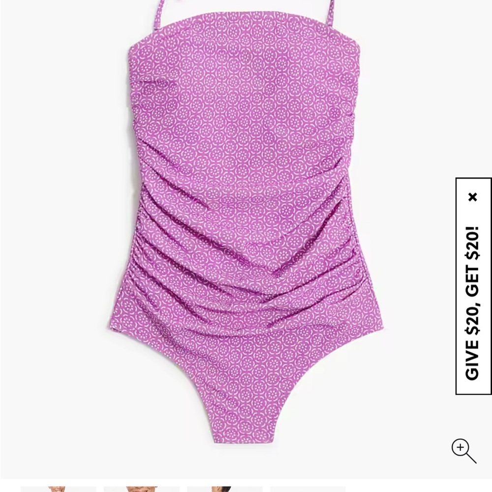 J.Crew Purple one piece Swimsuit